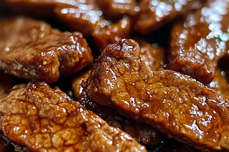 Air Fryer Honey Glazed Steak Strips