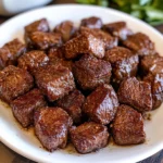 Air Fryer Juicy Steak Bites