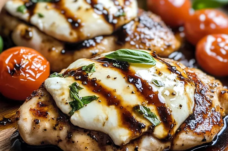 Balsamic Baked Chicken Breast with Mozzarella Cheese Recipe