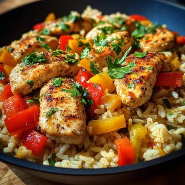 Cajun Chicken Pepper Jack Rice Skillet