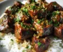 Cajun Garlic Butter Steak Bites and Rice