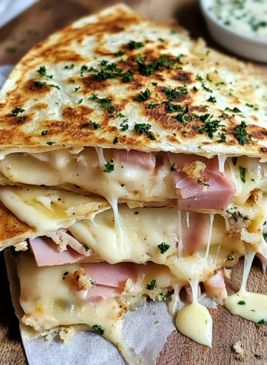 Chicken Cordon Bleu Quesadillas
