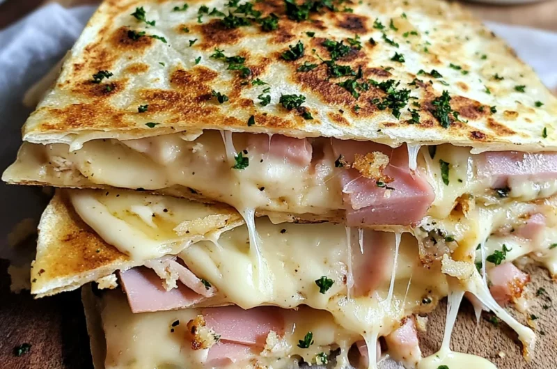 Chicken Cordon Bleu Quesadillas
