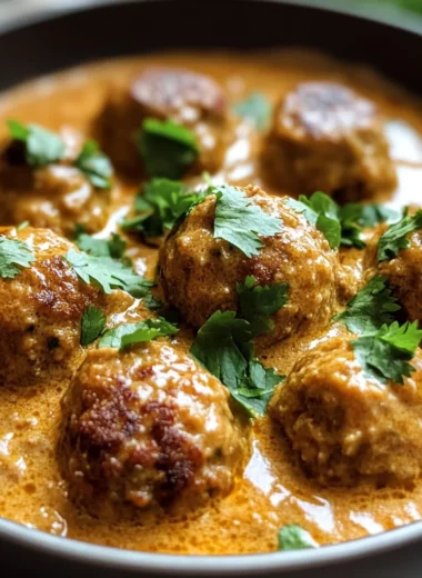 Creamy Coconut Curry Meatballs