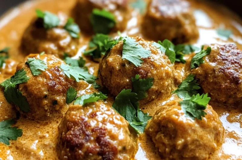 Creamy Coconut Curry Meatballs