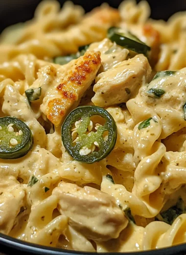 Creamy Jalapeo Popper Chicken Pasta