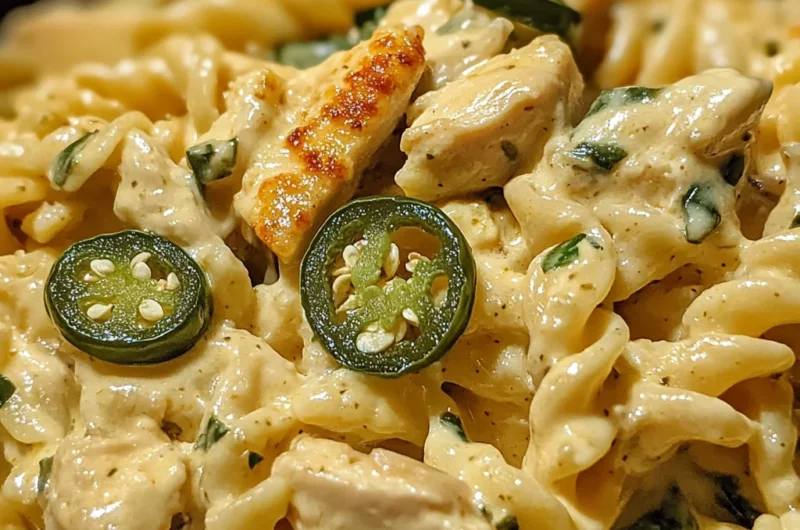 Creamy Jalapeño Popper Chicken Pasta