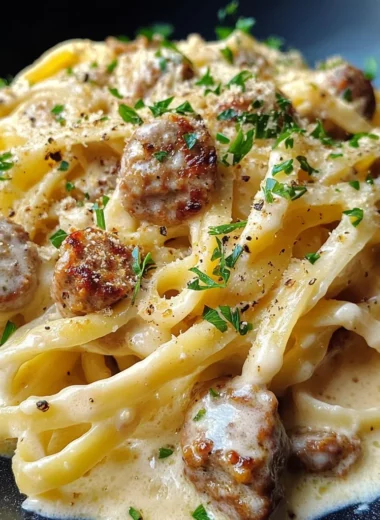Creamy Pepper Jack Sausage Alfredo