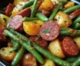 Crockpot Kielbasa and Green Beans