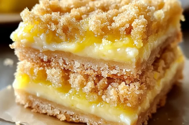 Delightfully Tangy Homemade Lemon Crumb Bars to Cherish