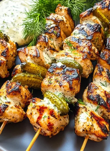 Dill Pickle Ranch Chicken Skewers