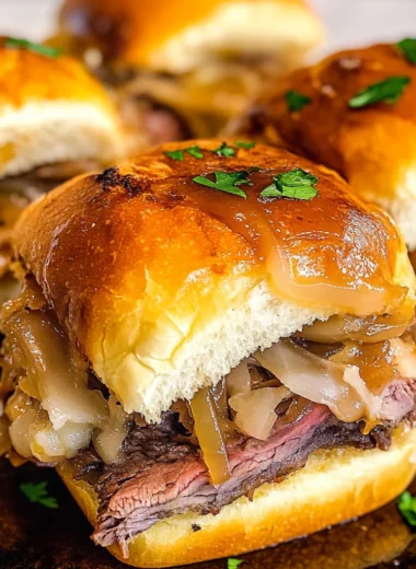 Easy French Dip Sliders Recipe