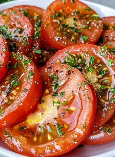 Easy Marinated Tomatoes