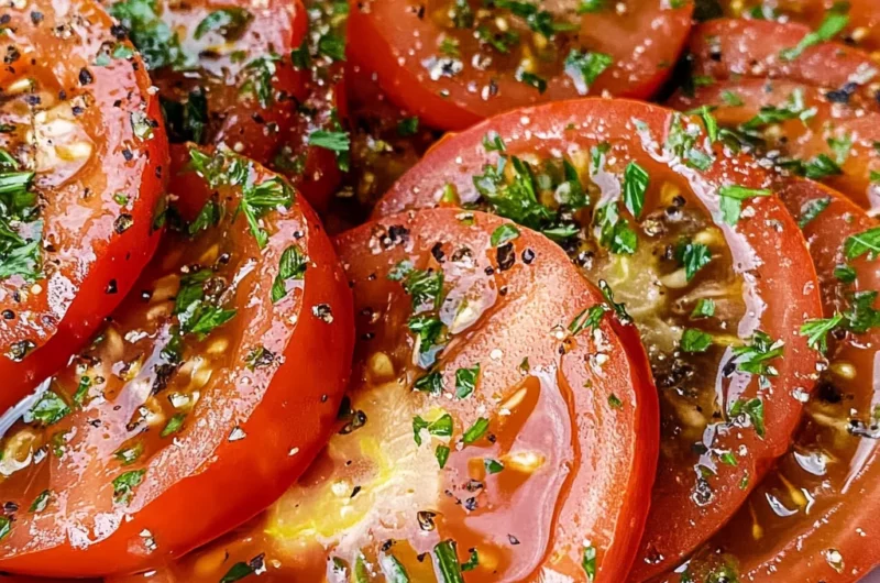 Easy Marinated Tomatoes