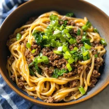 Easy Mongolian Ground Beef Noodles