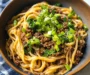 Easy Mongolian Ground Beef Noodles Recipe