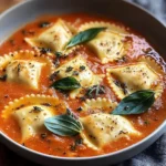 Easy Tuscan Ravioli Soup - theamazingfood