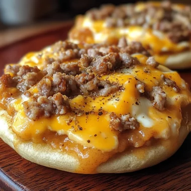 English Muffin Breakfast Pizza