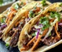 Flavorful Korean Beef Tacos with Gochujang Slaw in Crockpot