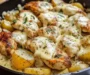 Garlic Parmesan Chicken and Potatoes Skillet