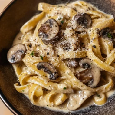 Gorgonzola Truffle Cream Sauce with Mushrooms