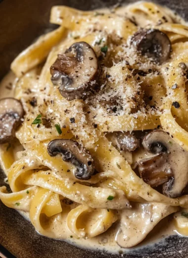 Gorgonzola Truffle Cream Sauce with Mushrooms