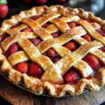 Homemade Strawberry Rhubarb Pie Recipe with Easy Butter Lattice Crust