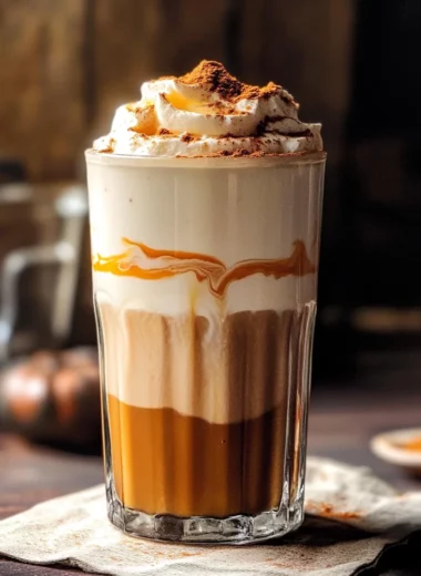 Iced Pumpkin Cream Chai Tea Latte (Starbucks Inspired)