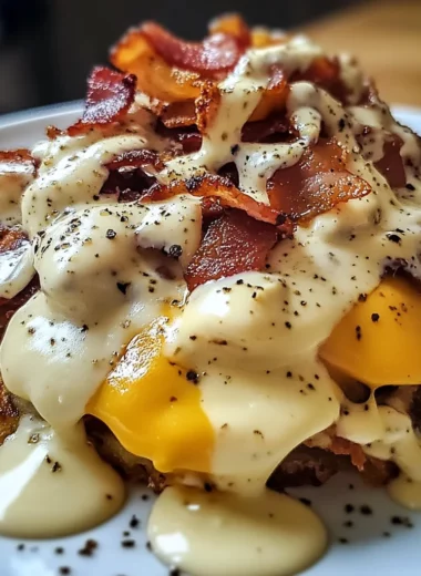 Irresistible Breakfast Poutine with Hollandaise Sauce Delight