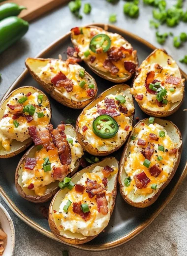 Jalapeno Popper Potato Skins