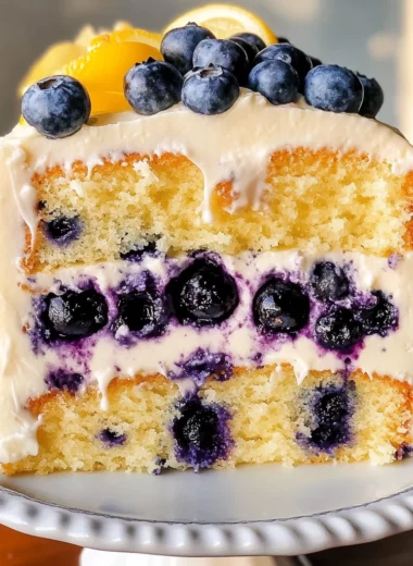 Lemon Blueberry Layer Cake