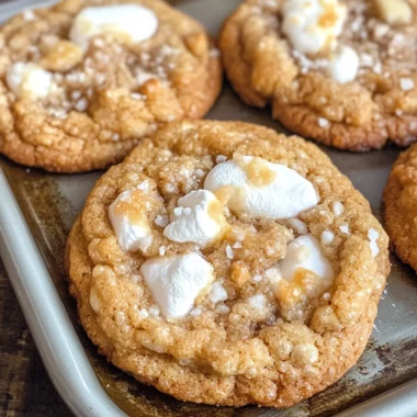 Marshmallow Crispy Cookies (Costco Copycat)