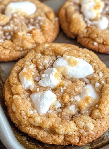 Marshmallow Crispy Cookies (Costco Copycat)