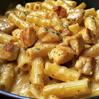 One-Pot Creamy Honey Garlic Chicken Rigatoni