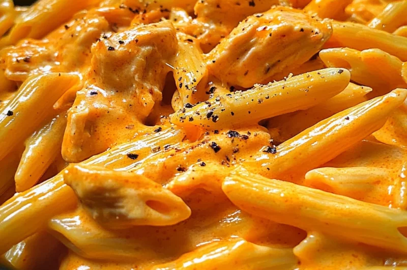 One-Pot Sweet Heat Buffalo Chicken Pasta