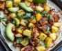 One Pan Chicken & Pineapple Tacos