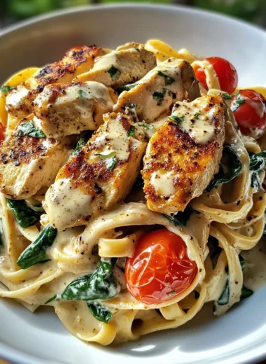 One Pot Creamy Cajun Chicken Alfredo