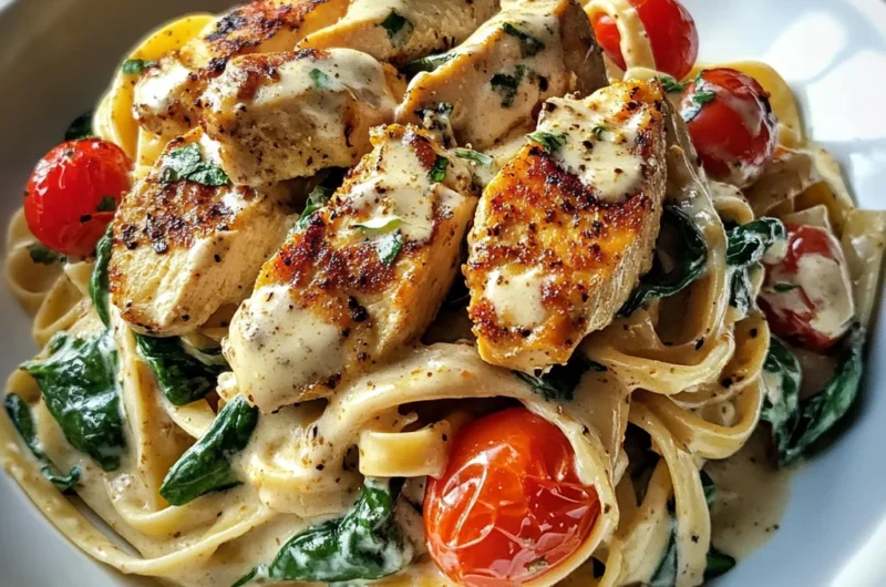 One Pot Creamy Cajun Chicken Alfredo