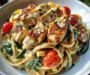 One Pot Creamy Cajun Chicken Alfredo
