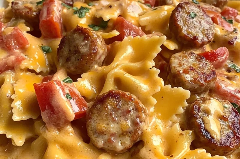 One Pot Creamy Cajun Sausage Pasta