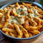 One Pot Creamy Smoky BBQ Chicken Penne