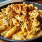 One Pot Spicy Ranch Cheddar Chicken Pasta