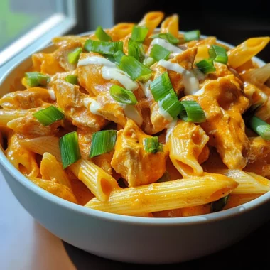 One Pot Sweet and Spicy Buffalo Chicken Pasta