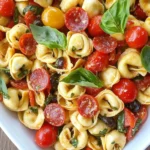 Roasted Red Pepper and Parmesan Tortellini Salad
