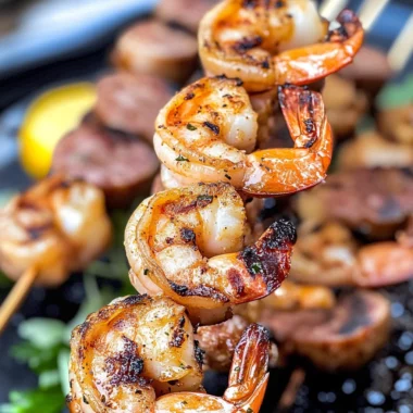 Sausage and Shrimp Kabobs