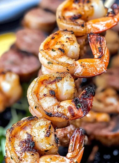 Sausage and Shrimp Kabobs