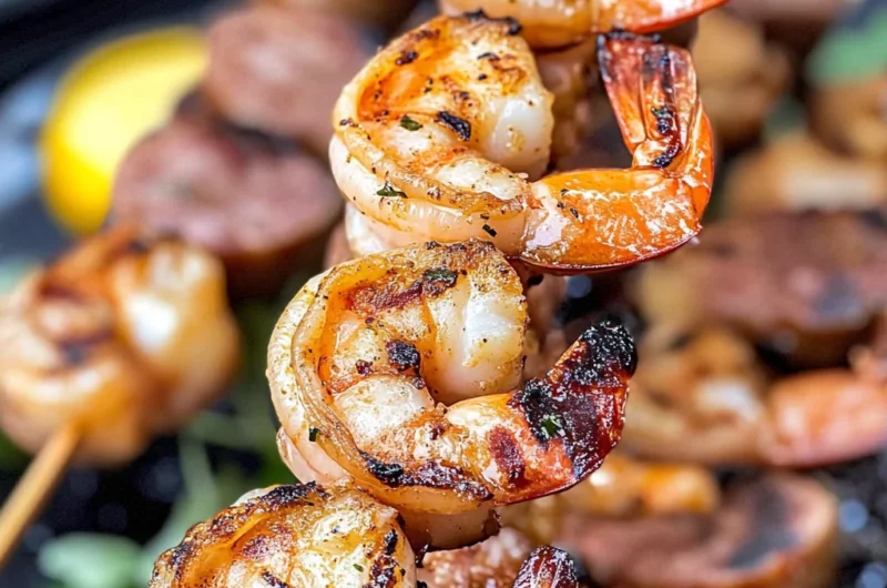 Sausage and Shrimp Kabobs