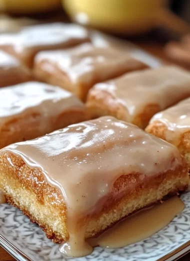 Soft Baked Maple Donut Bars Recipe