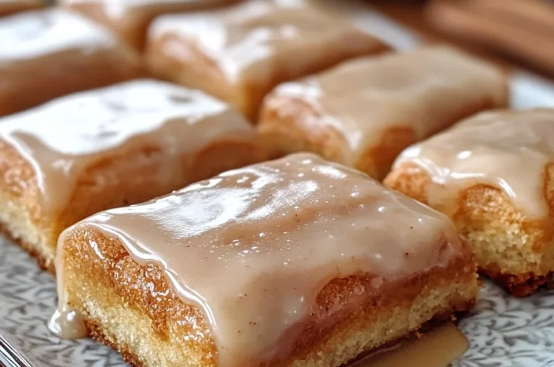 Soft Baked Maple Donut Bars Recipe