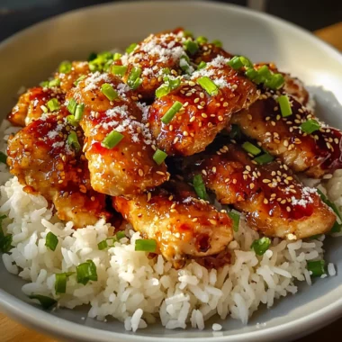 Sticky Bold Sweet Chili Parmesan Chicken And Rice